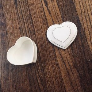 Ceramic Heart Shaped Jewelry Box NEW!